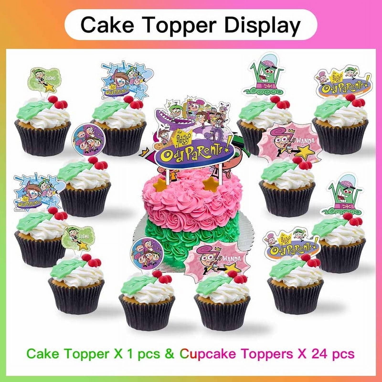 Odd Parents Party Supplies Plates Decorations Birthday Cake Topper Banner Decor Backdrop Balloons