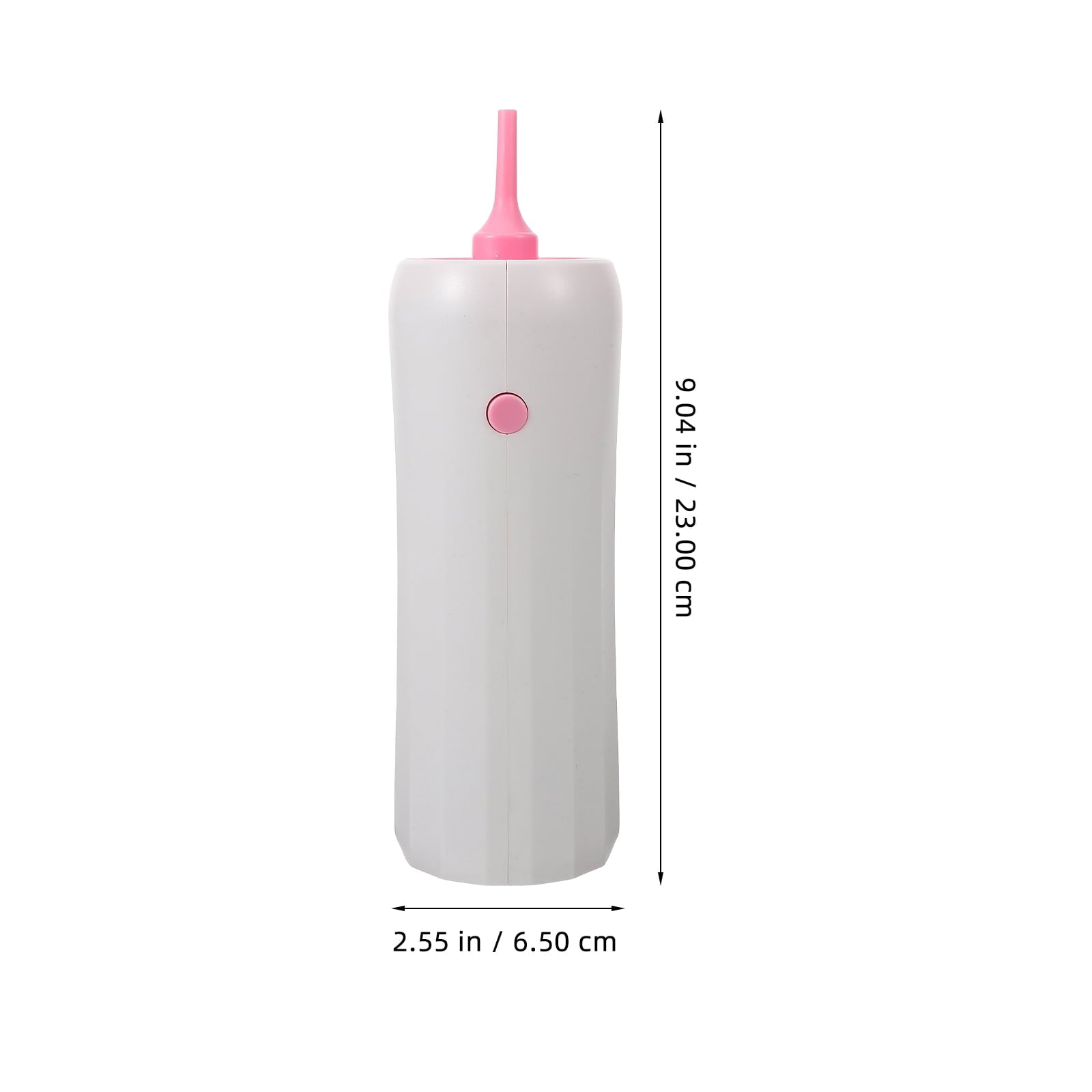 BRIGHTFUFU Electric Balloon Inflator Abs Pink Portable For Parties 1Pcs 9.04X2.55X2.55in