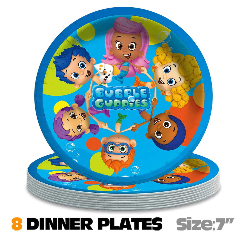 Bubble Guppies Balloons Party Supplies 2nd Decor Tableware Birthday Cake Topper Decorations Banner Backdrop