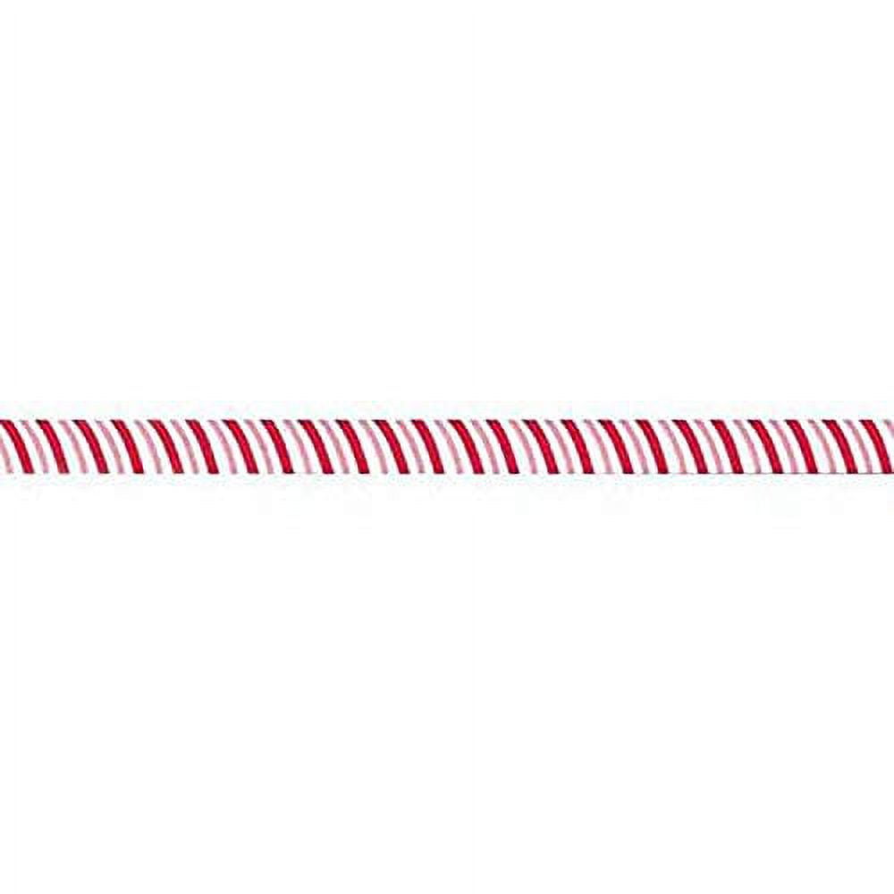 Berwick A11104-1H250-C075 Offray Curl Peppermint Stick Ribbon, 3/8" W X 250 yd