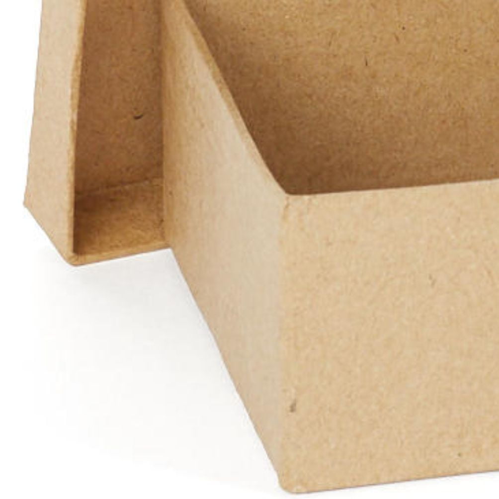 12pc Kraft Paper Mache Square Boxes - for Gifts and Favors - Factory Direct Craft
