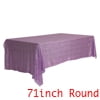 Unique Bargains Sequin Table Covers for Dining Room Parties or Dances Tablecloths Light Purple 71"x71"