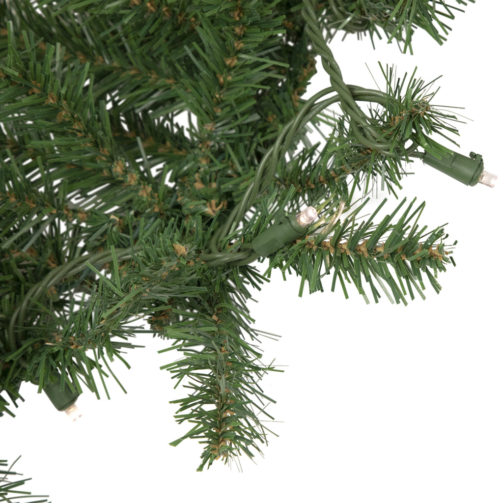 Northlight Pre-Lit Winona Fir Artificial Christmas Garland - 9' x 12" - Warm White LED Lights