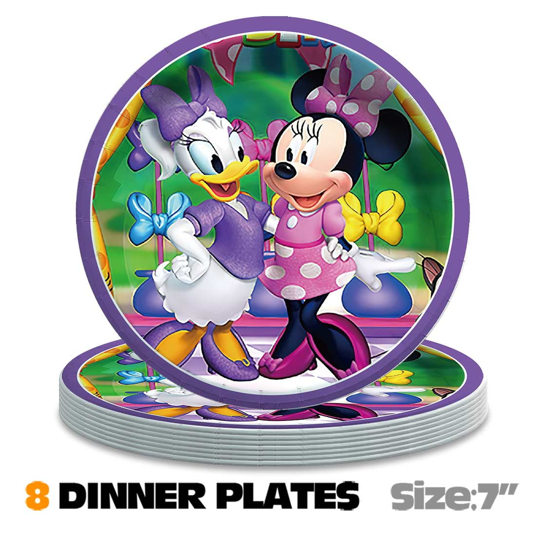 Daisy Minnie bowtique Party Supplies Decor Tableware Backdrop Banner Cake Topper Balloons Birthday Decorations