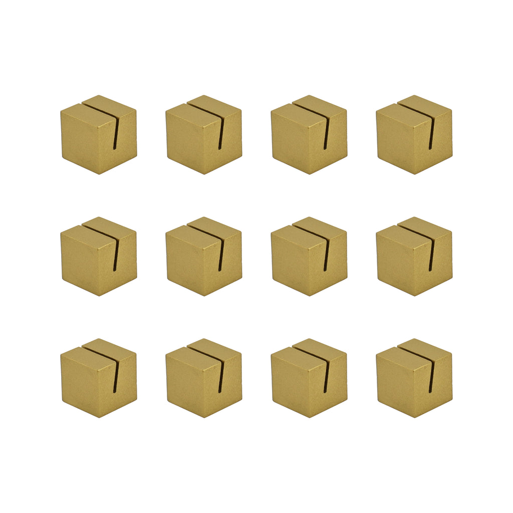 Gold Place Card Holders - 12ct by Celebrate It – Decorative Table Number & Name Card Holders for Weddings - Parties - Events & Holiday Gatherings