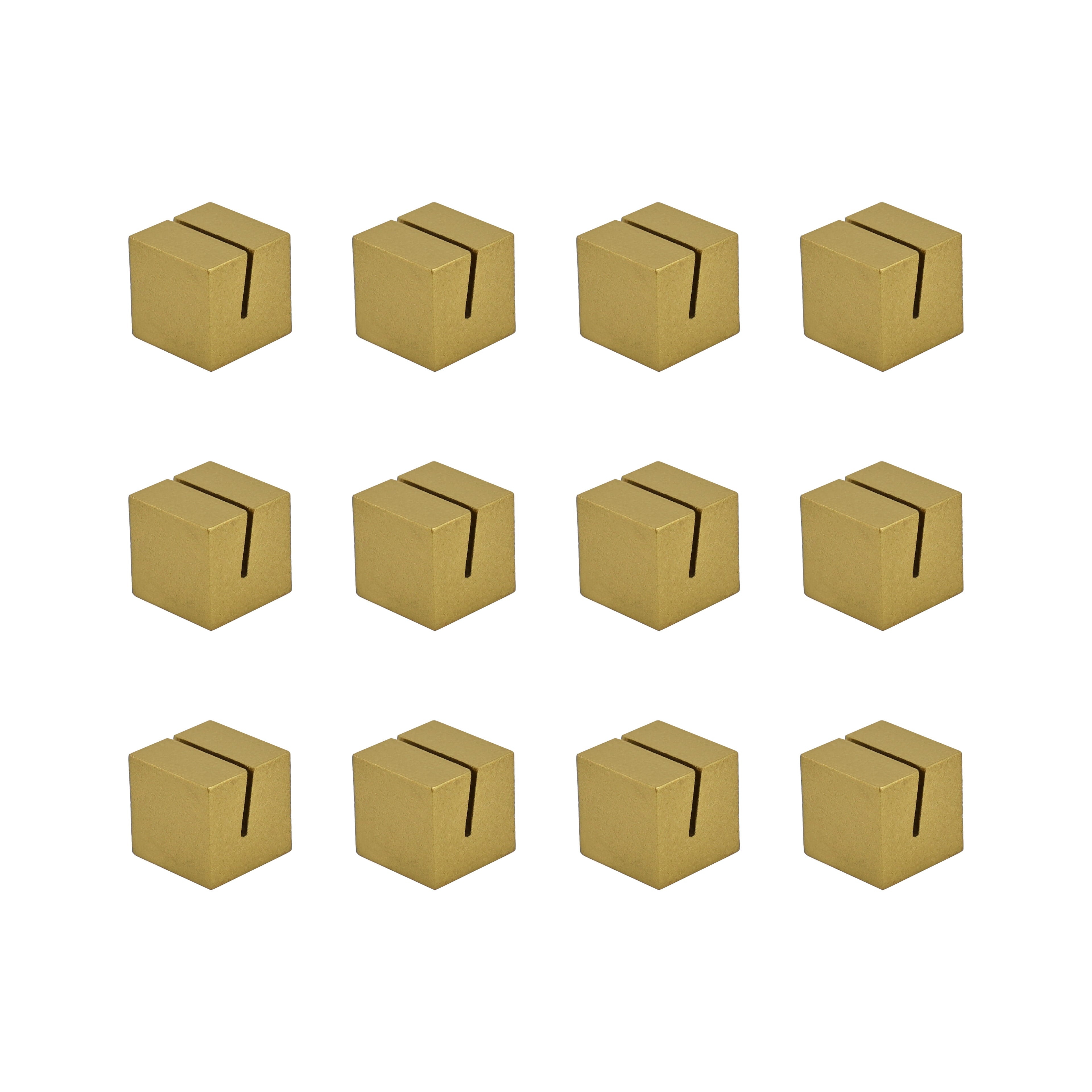Gold Place Card Holders - 12ct by Celebrate It – Decorative Table Number & Name Card Holders for Weddings - Parties - Events & Holiday Gatherings
