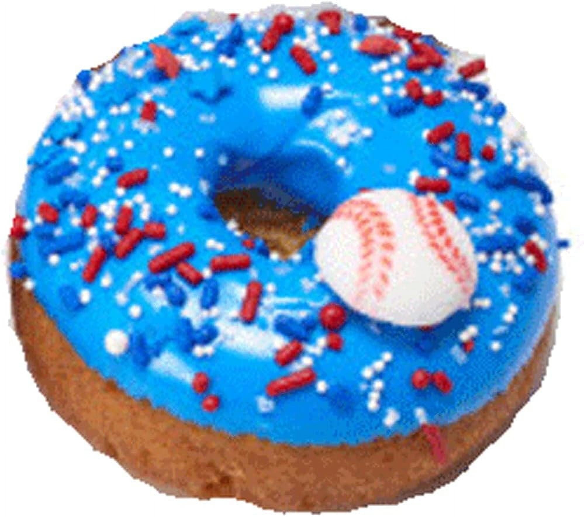 Baseball Sugar Cake Toppers - Set of 24