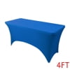 Unique Bargains Spandex Tablecloth 1 Pack Table Cover for 4 Foot Table Coffee 4FT