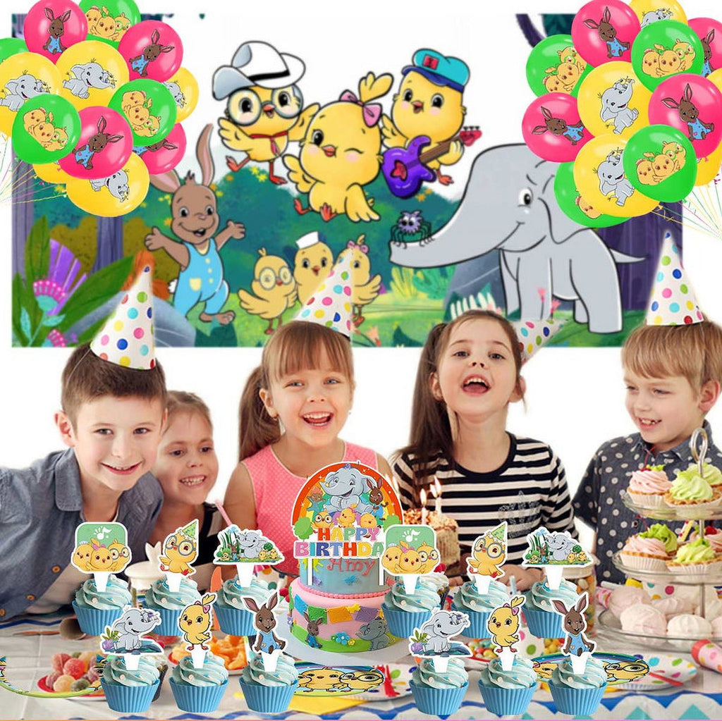 Canticos Party Decorations Plates Tableware Banner Backdrop Balloons Birthday Decor Cake Topper Fans