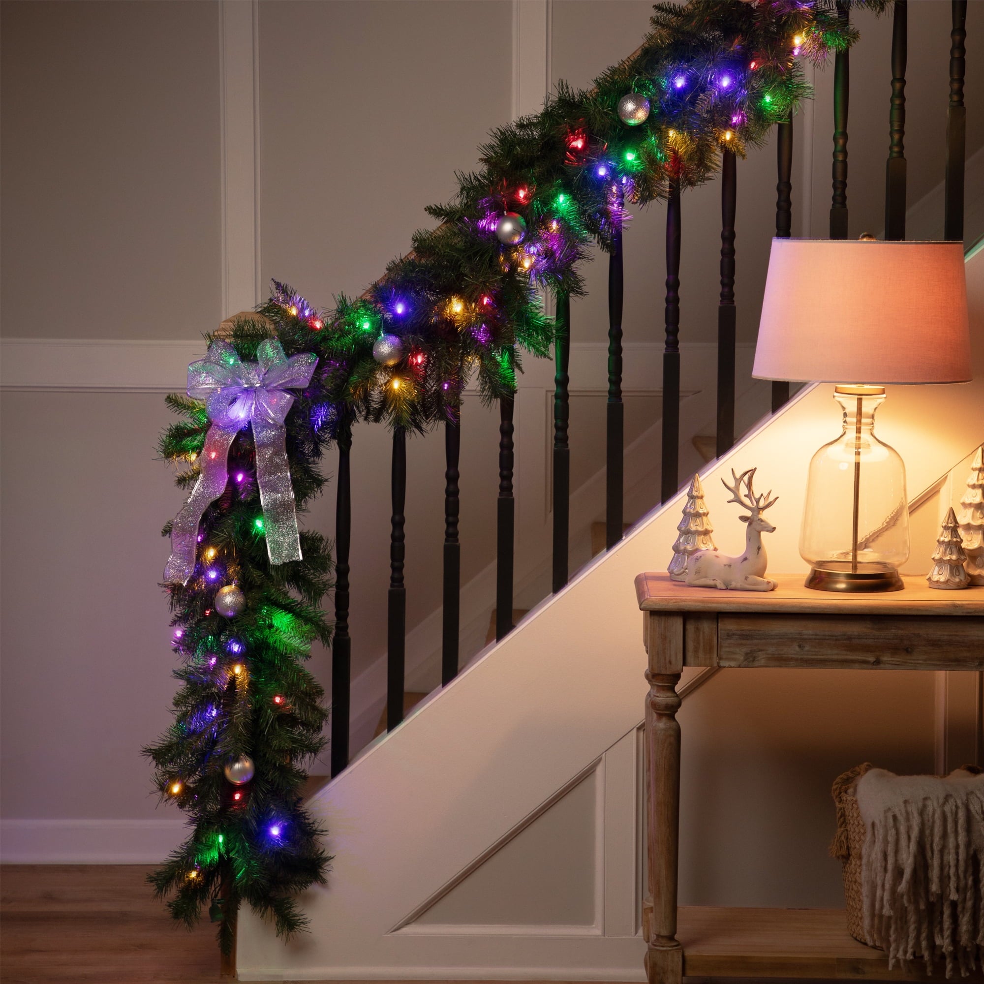 Northlight Pre-Lit Dakota Red Pine Artificial Christmas Garland - 9' x 16" - Multi LED Lights