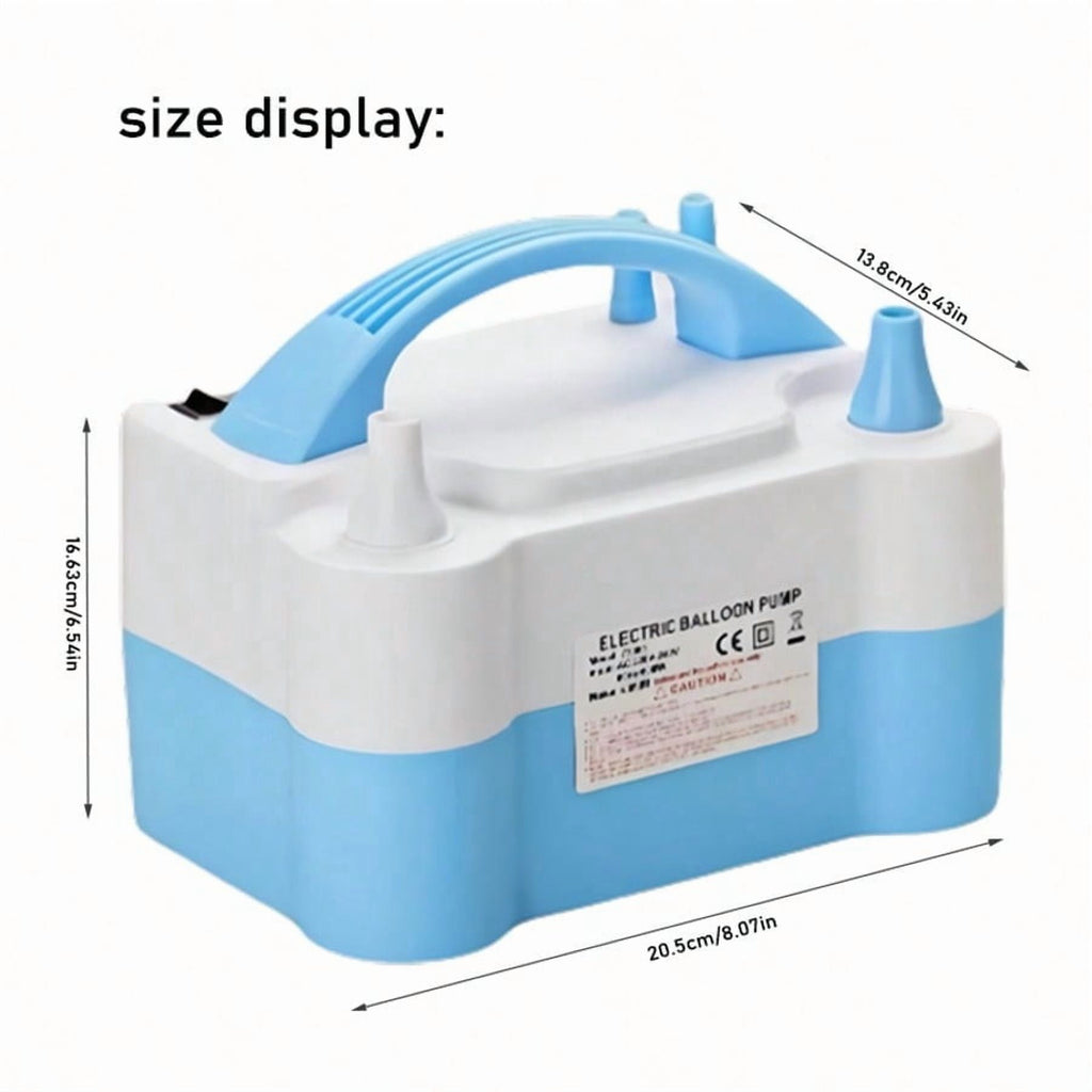 Electric Balloon Pump Air Inflator Portable Automatic Double Nozzle Balloon Blower Suitable For Birthday, Wedding Balloon Party Decoration