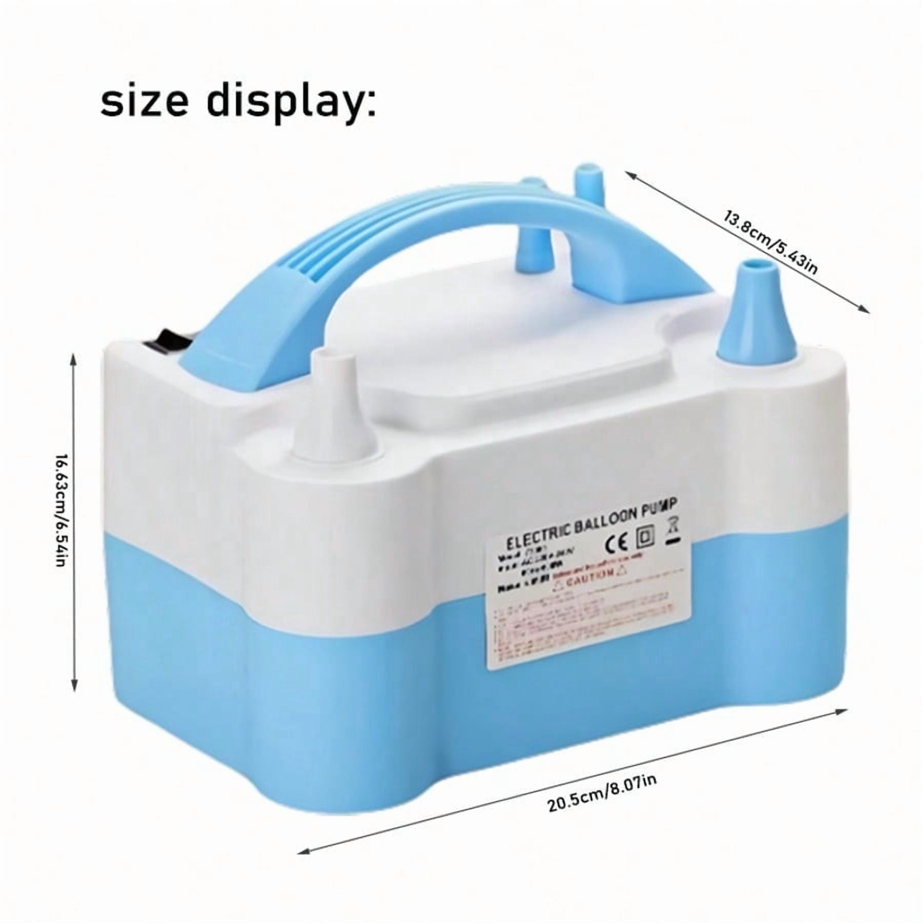 Electric Balloon Pump Air Inflator Portable Automatic Double Nozzle Balloon Blower Suitable For Birthday, Wedding Balloon Party Decoration