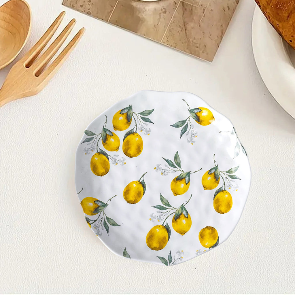 Yellow Yellow Ceramic Lemon Shaped Decorative Plates For Dessert Fruit Serving Coffee Table Kitchen Household Tableware Dish Set And Afternoon Tea Accessories