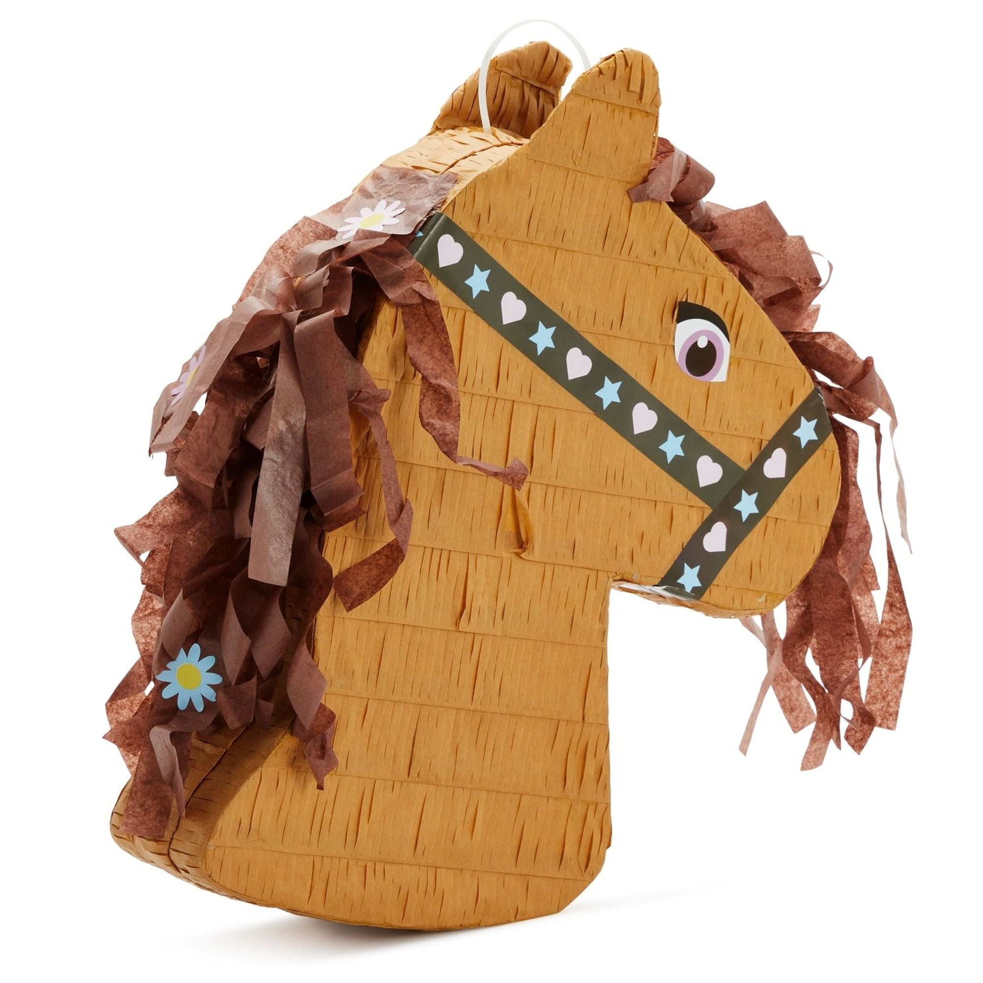 Pony Design Pinata for Horse Themed Cowgirl Birthday Party Supplies, Small (12x16x3 in), For Ages 3+