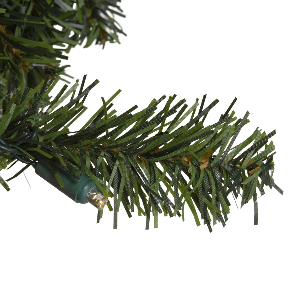 9' x 10" Pre-Lit LED Canadian Pine Artificial Christmas Garland - Clear Lights