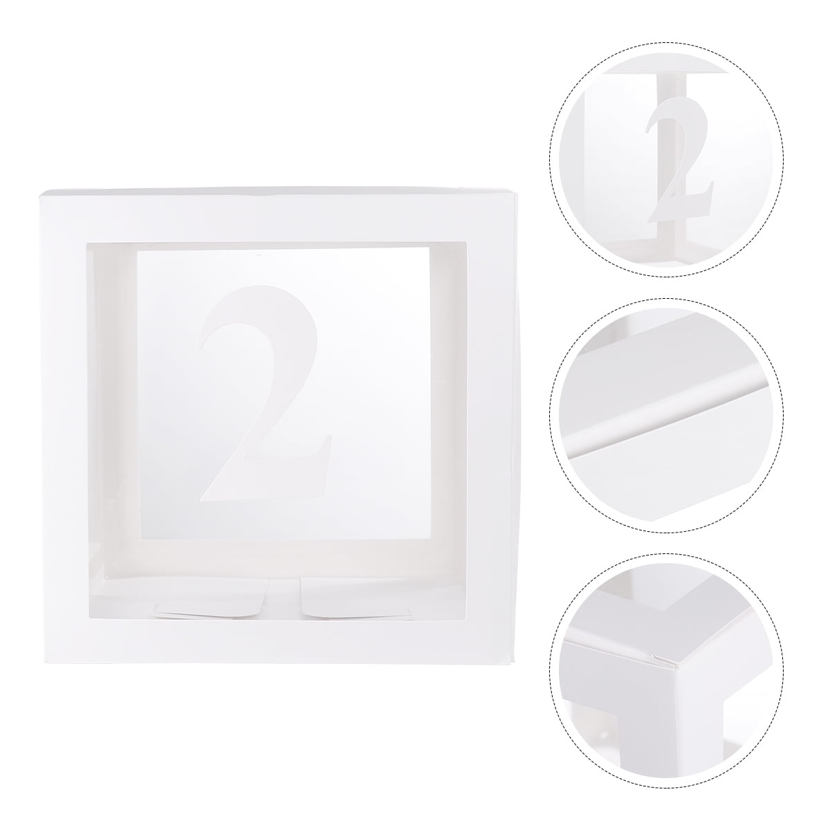 WORGEOUS 2pcs Transparent Balloon Box Party Decorative Balloons Case Balloons Accessories