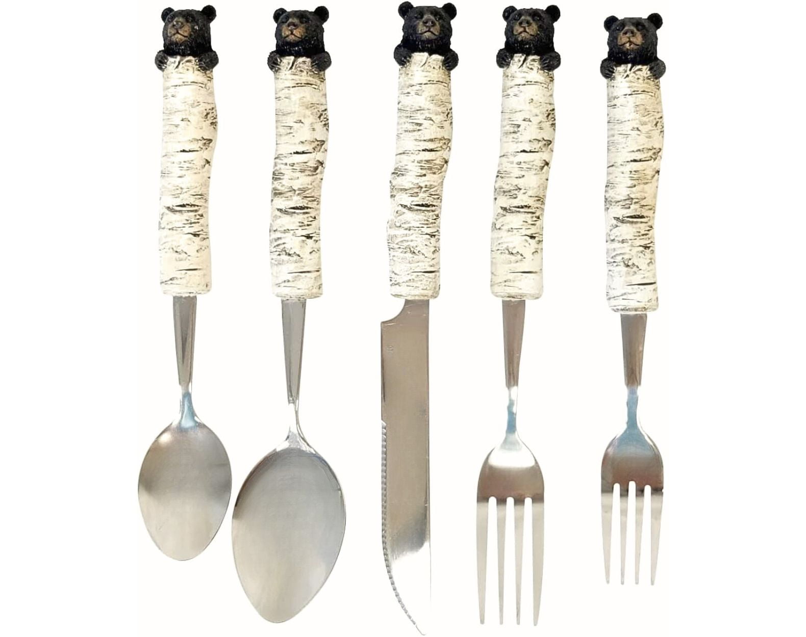 Bear Cub Decorative Flatware Silverware Cultery Cabin Lodge Dining Party Decor