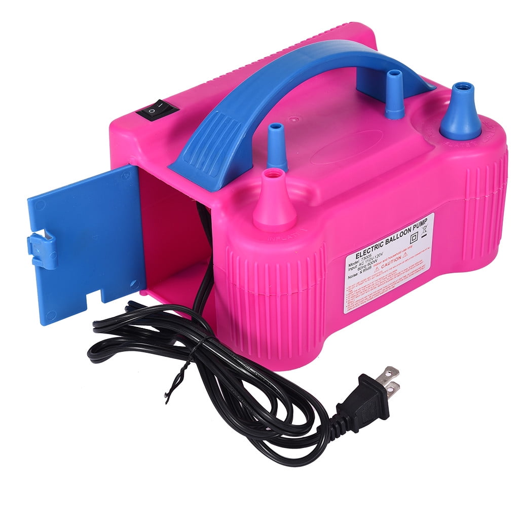 Fridja Portable Dual Nozzle Rose Red 110V 600W Electric Balloon Blower Pump/ Inflator