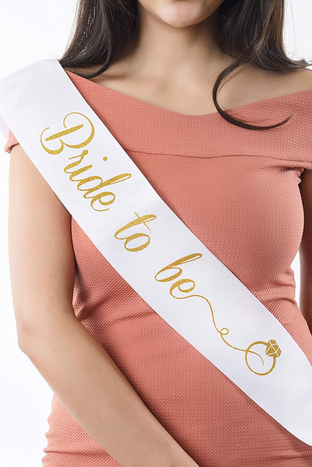 Bachelorette Party Supplies Kit - Set of 25 Dare Cards, 20 Mugshot Signs & One 33 Inch Bachelorette Sash with Goldtone Pin - Girls Night Out Party Accessories & Photo Booth Props