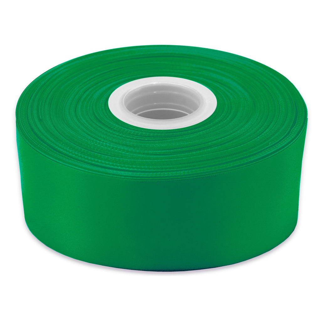 GWEN STUDIOS Christmas Red Polyester Single Face Satin Ribbon, 150' x 2.5"