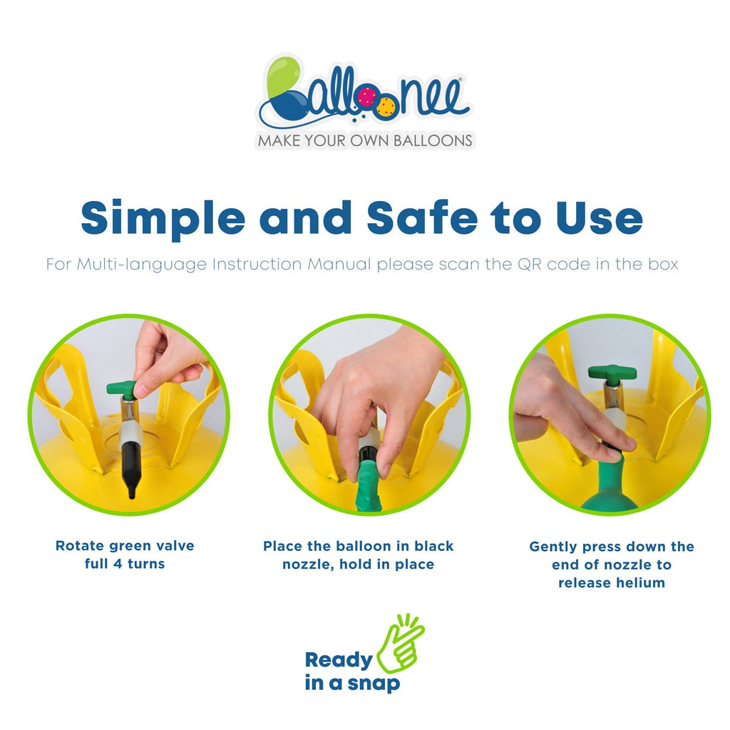 Balloonee Mega Disposable Helium Party Kit