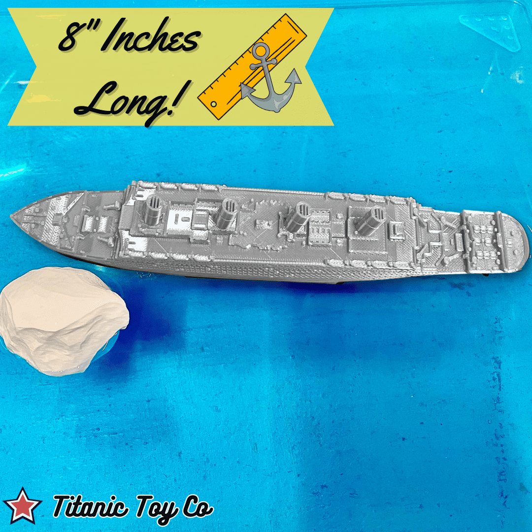 SilverTanic Titanic Bath Boat And Pool Toy By TitanicToyCo, RMS Titanic Toys For Kids, Historically Accurate Titanic Toy, Titanic Ship, Titanic Cake Topper, Titanic Figurine
