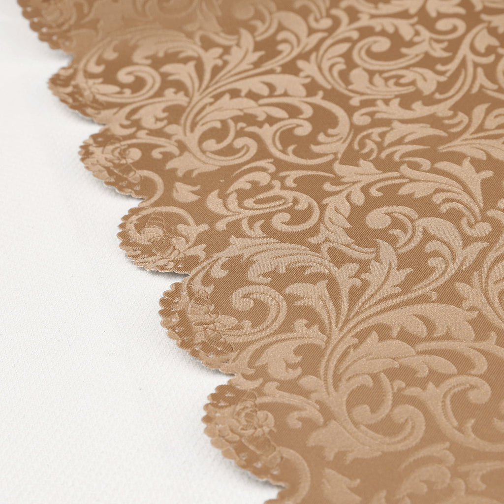Unique Bargains Round Waterproof Vinyl Tablecloth, Wrinkle-Resistant Table Cover, Suitable Hibiscus Coffee 63x63inch