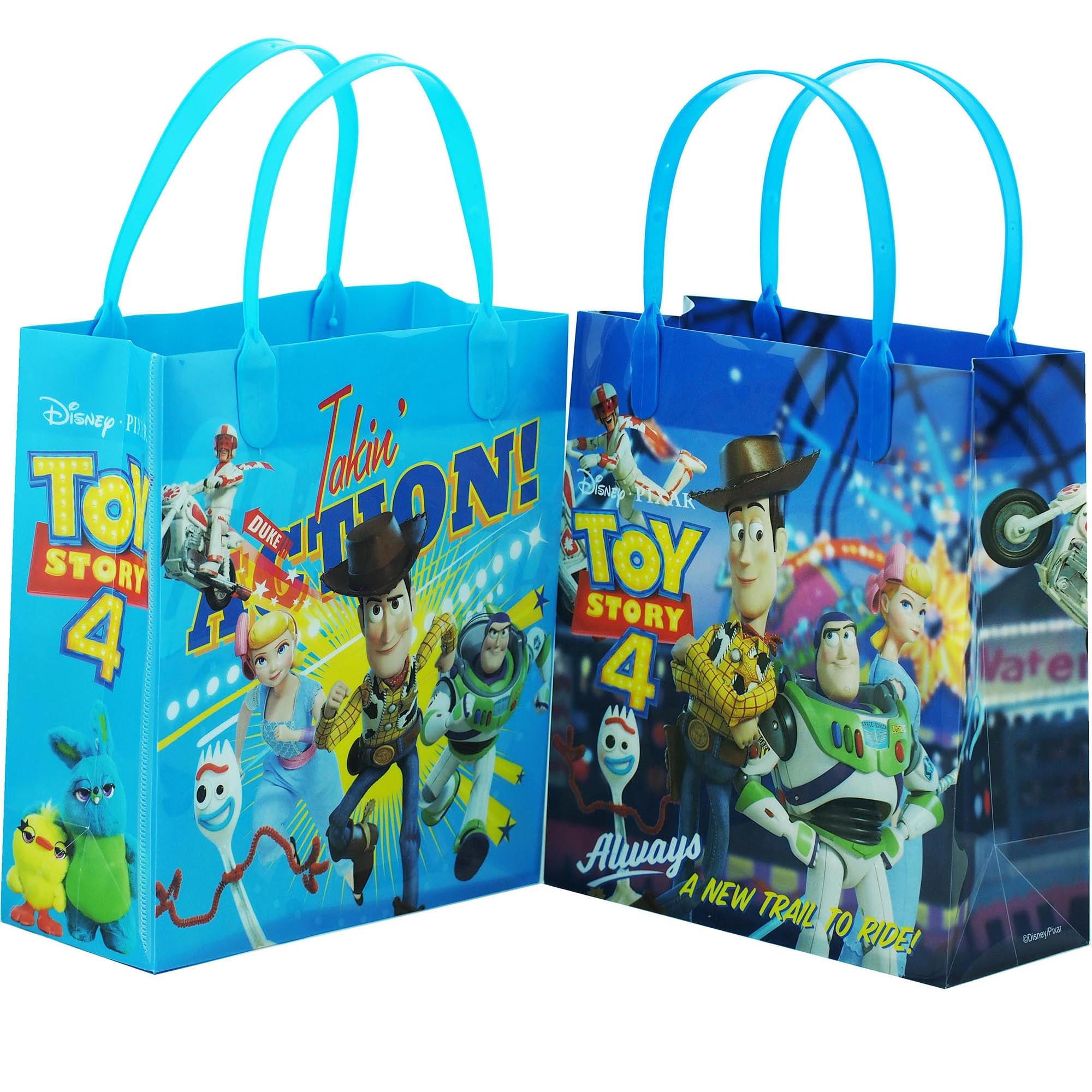 Toys Story 12 Party Favor Reusable Goodie Medium Gift Bags 8"
