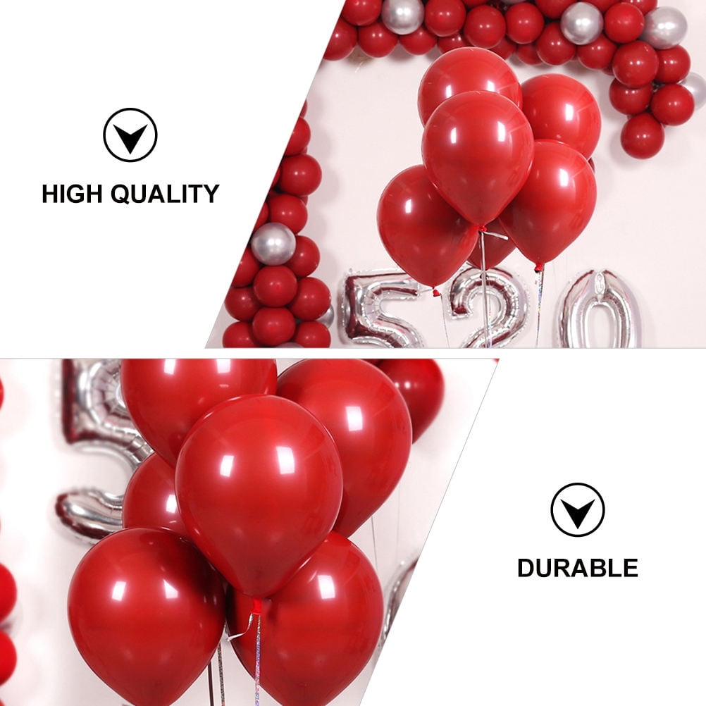 FESTFENDS Decorative Latex Balloons Red 150Pack 9.8x9.8in