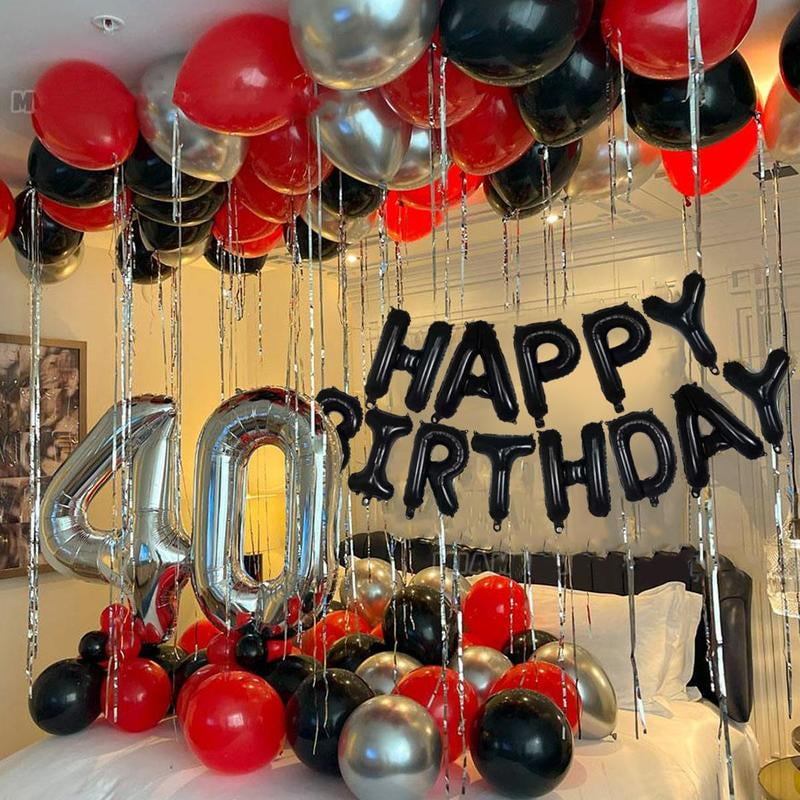 Happy Birthday Balloon Set, Balloon Decorative Kit, Birthday Party Decoration Supplies, Party Scene Decoration Supplies, Balloon Letter Kit, Balloon Decorations Kit