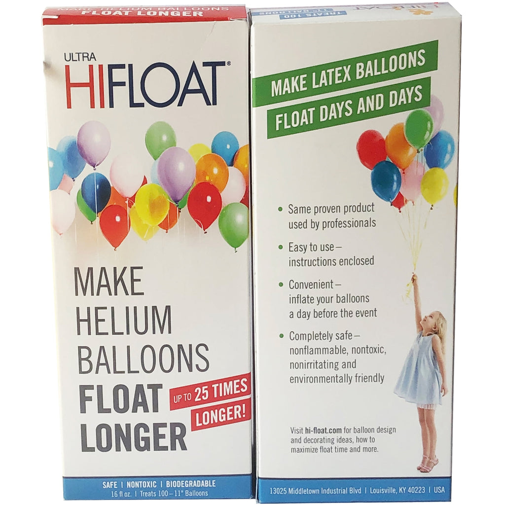 Hi-Float Company Ultra Hi-Float with Pump Balloon Treatment, 16 oz, Multicolor