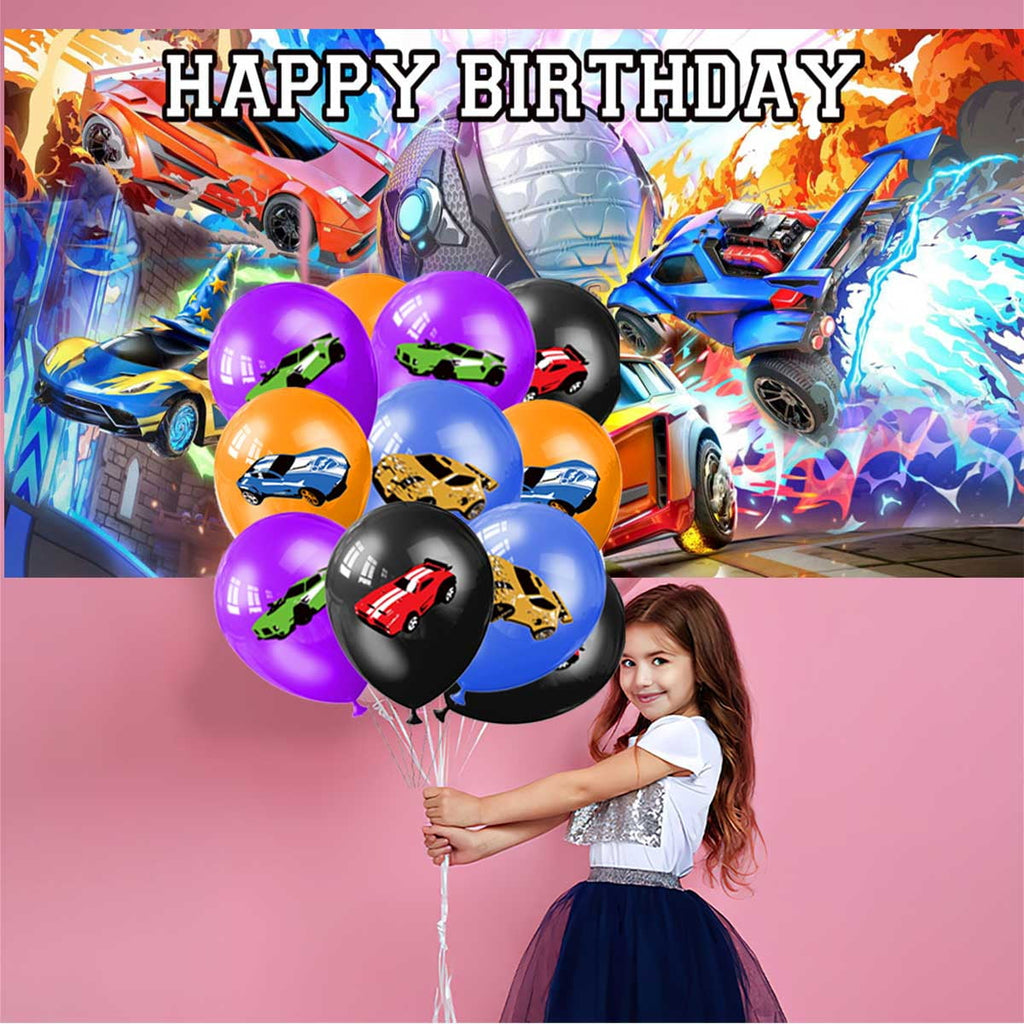 Rocket League Party Supplies Birthday Balloons Plates Decoration Cake Topper Decor Tableware Banner Backdrop