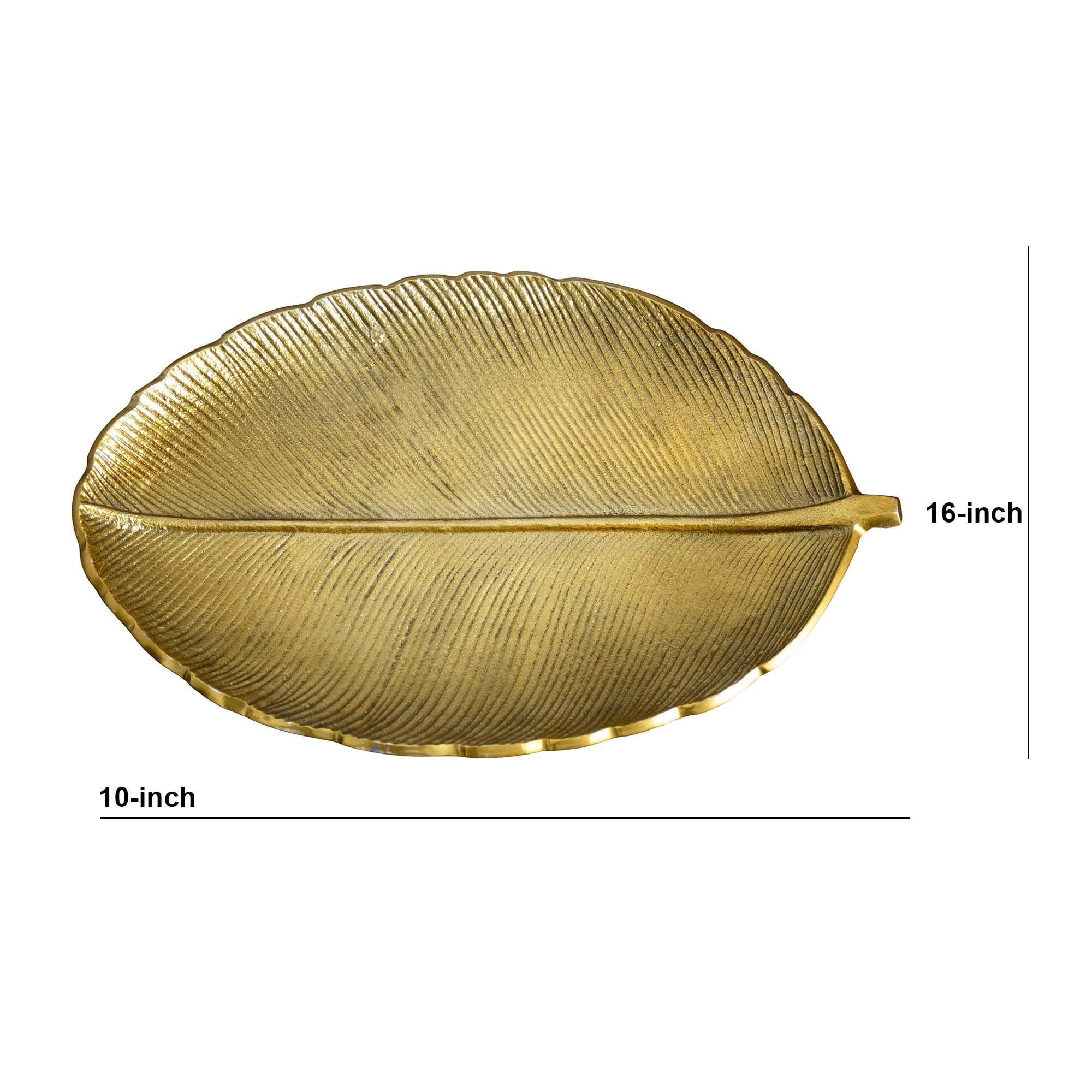 Nearly Natural 16in. Gold Leaf Decorative Accent Tray