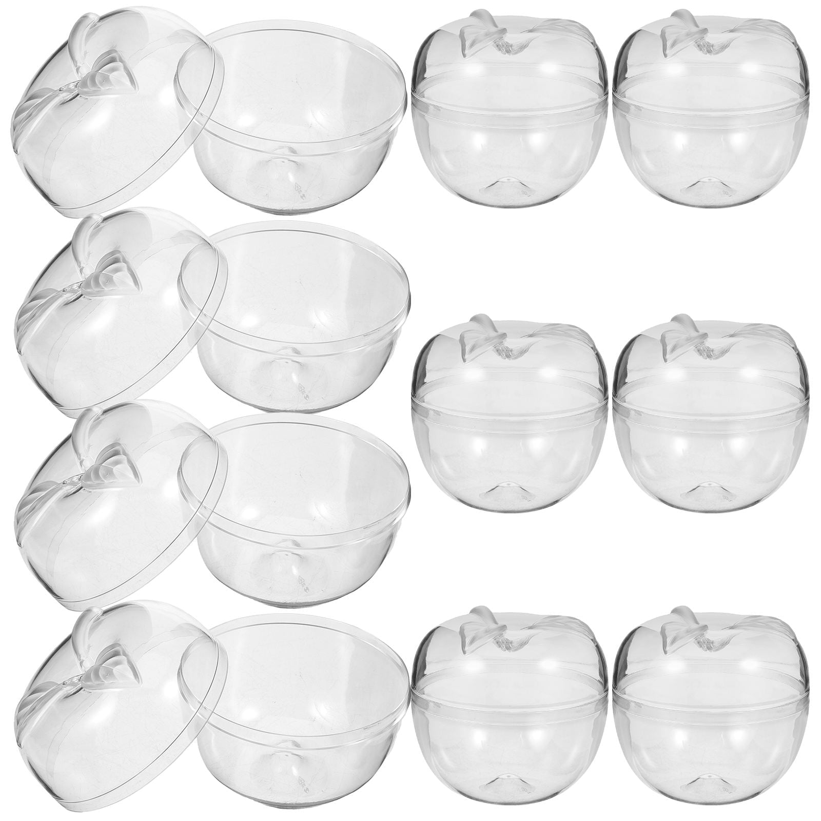 NUOLUX 10Pcs Apple Shape Candy Boxes for Storing Sweets and Gifts at Festive Occasions