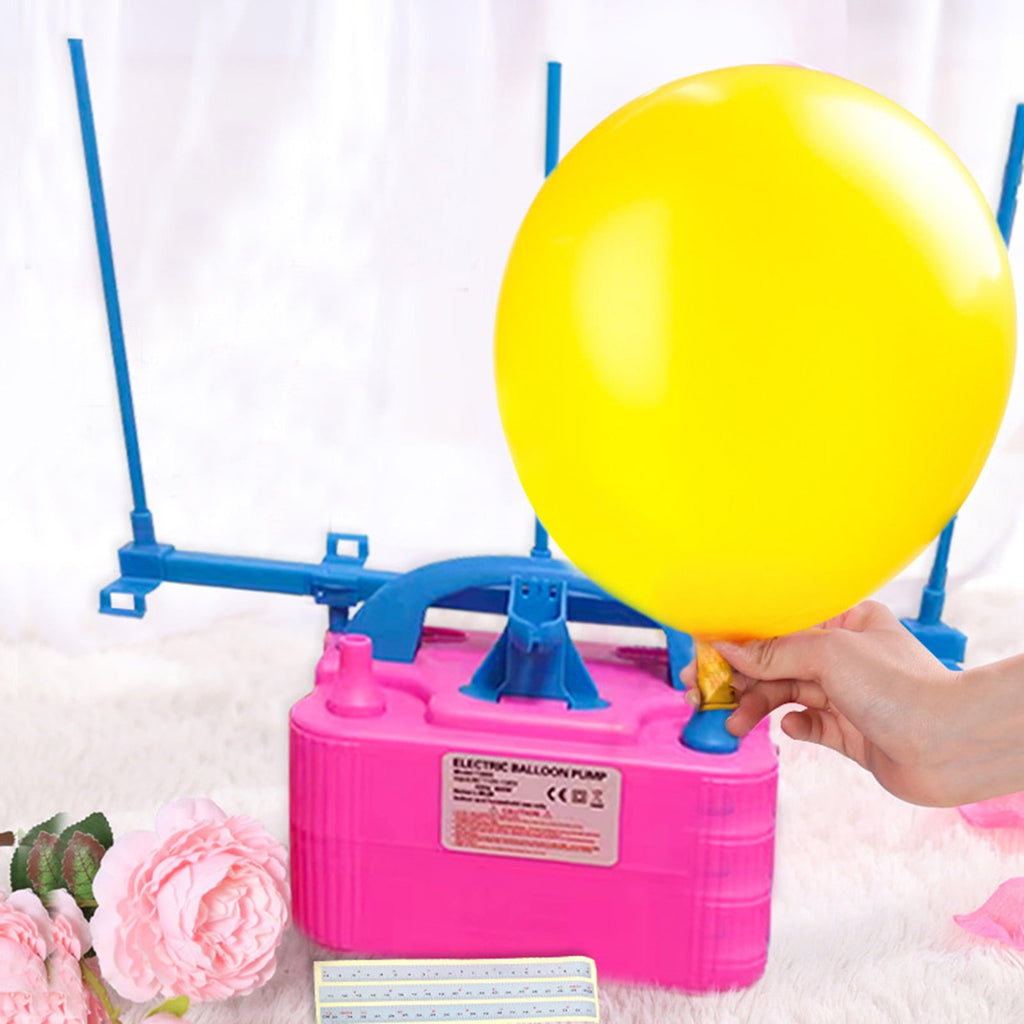 Kripyery Electric Balloon Pump Dual Nozzle Electric Balloon Inflator Quick Inflating Balloon Promotion Tool Party Decoration EU Plug