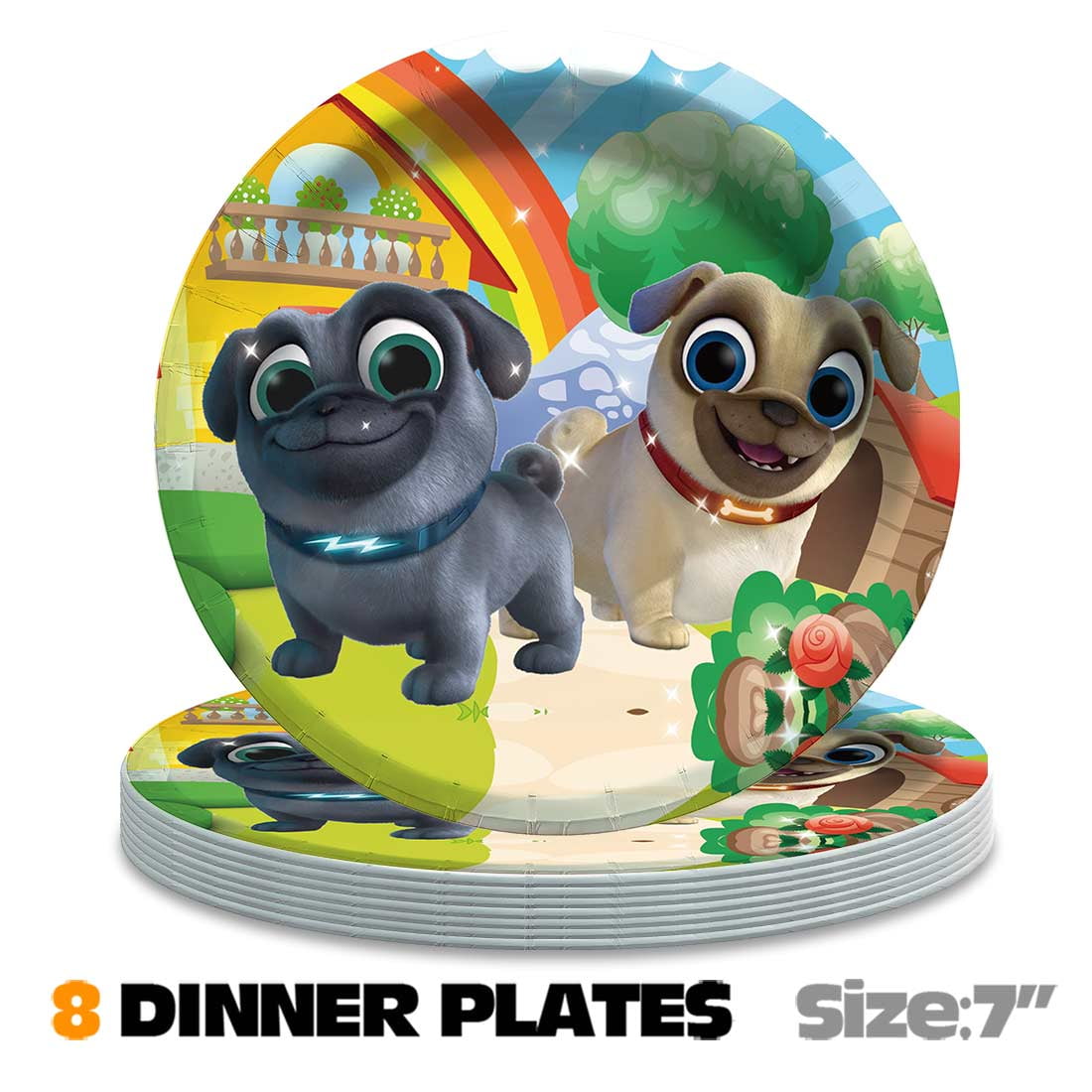 Puppy Dog Pals Party Supplies Decor Tableware Backdrop Banner Cake Topper Balloons Birthday Decorations