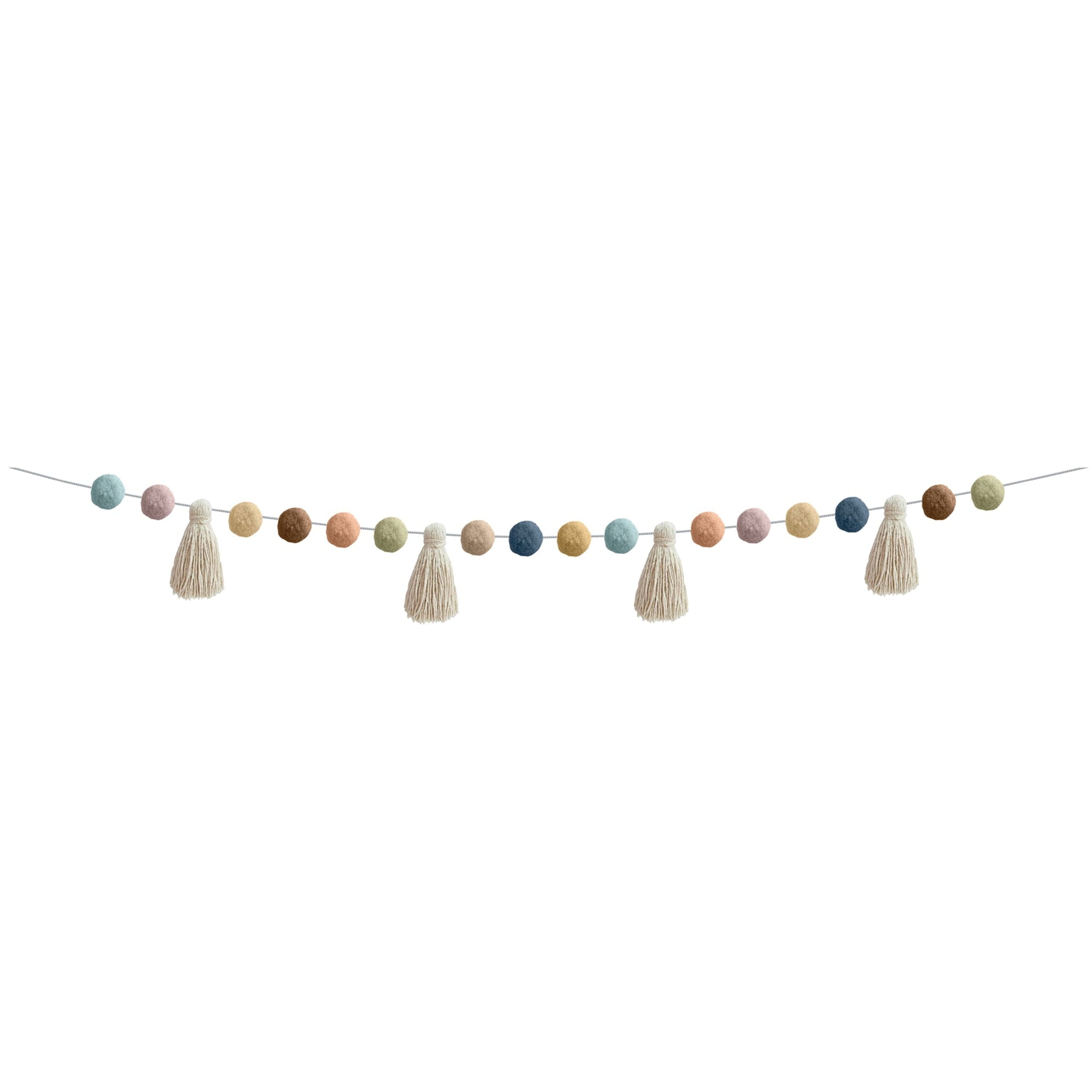 Teacher Created Resources Everyone is Welcome Pom-Poms and Tassels Garland, Pack of 3
