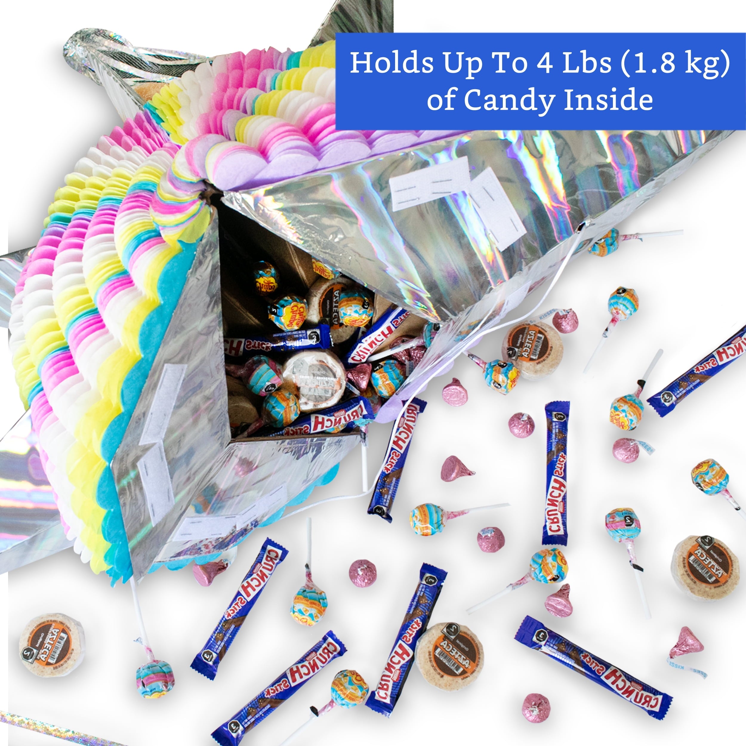 Mexican Piñata (Large 32 inches) - Authentic Handmade Large Pinata for Birthday Party - Piñatas para Cumpleaños - Unicorn Pinata - Unicorn Party Supplies
