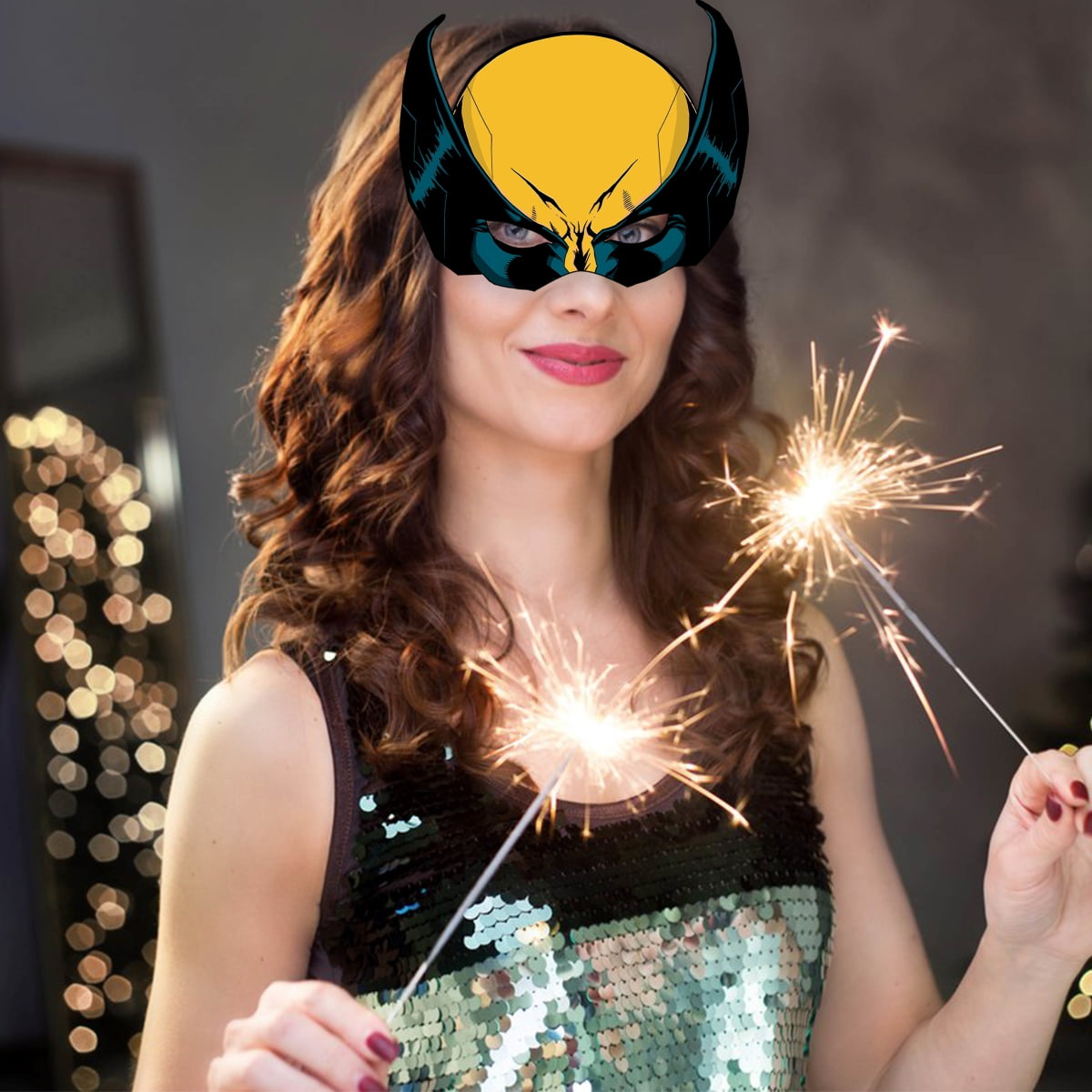12Pcs Deadpool Wolverine Themed Paper Glasses, Party Supplies Photo Booth Prop Cartoon Character Cosplay Birthday Gift.