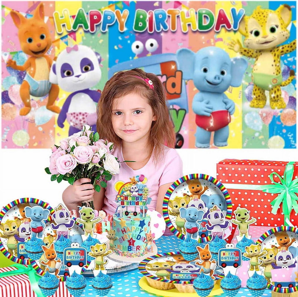 Word Party Party Supplies Set Balloons Plates Tableware Decorations Birthday Cake Topper Decor Banner Backdrop