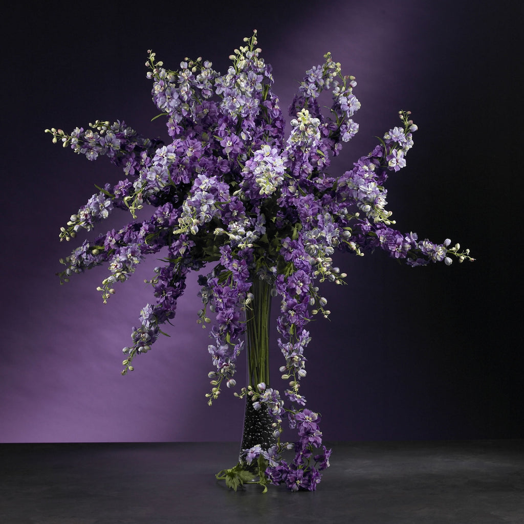 Nearly Natural 38.5" White Delphinium Stem Artificial Flower, 12pc