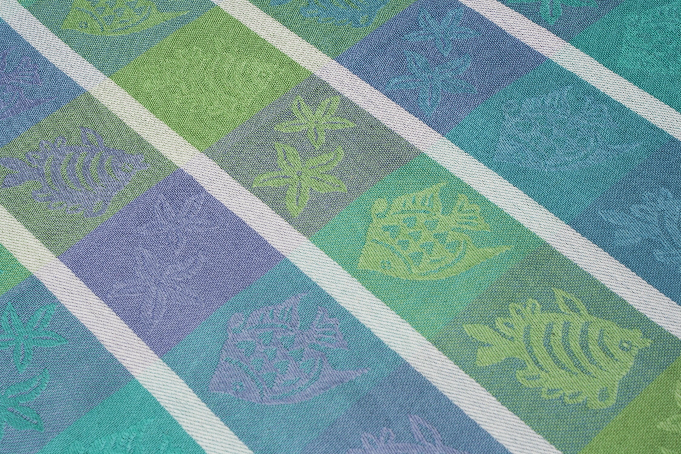Tropical Fish 100% Cotton Tablecloth 60"x102"
