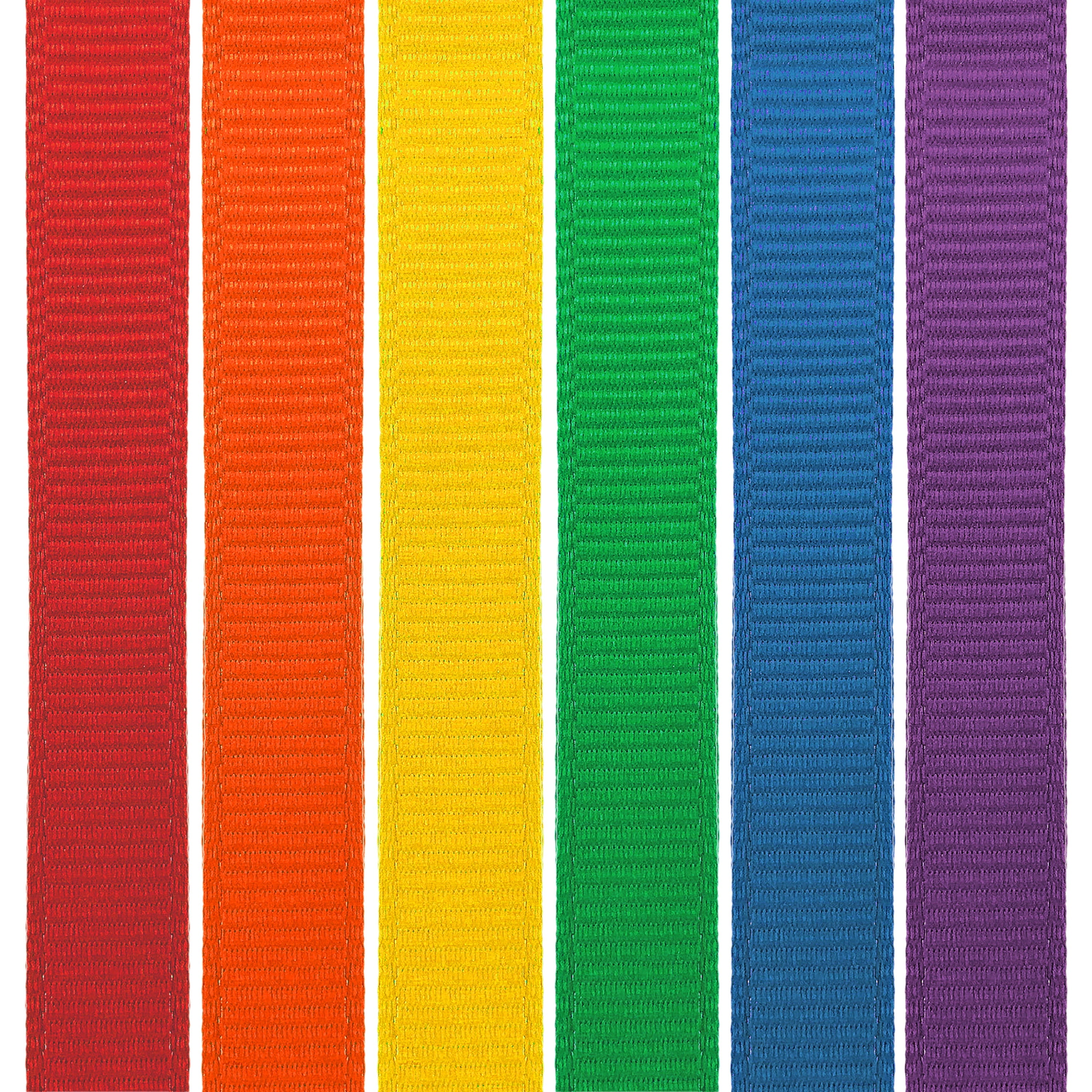 Gwen Studios 3/8" Grosgrain Ribbon, 6 Rainbow Colors, 600 Yards
