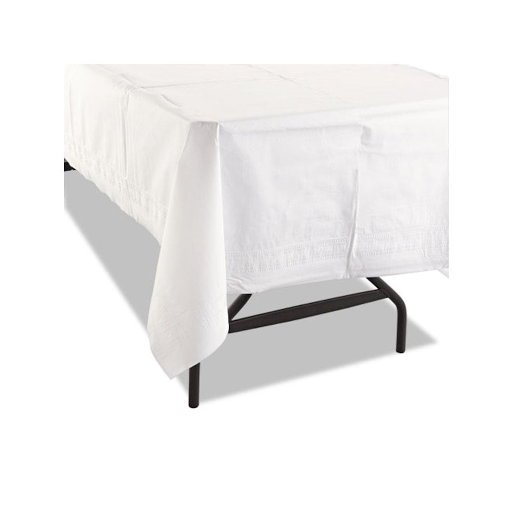 Hoffmaster Cellutex White Tissue/Poly Lined Tablecover, 25 count