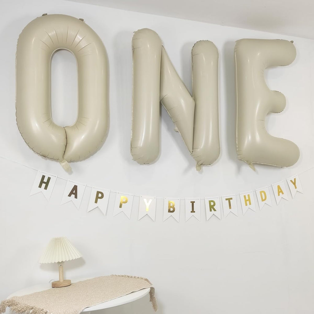 hlquji 40 In Cream White Letter H Balloons Big Alphabet Foil Word Balloon Beige Large Inflating Balloon Letters Sand Mylar Helium Custom Letter Balloon For Boys Girls Birthday Party Baby