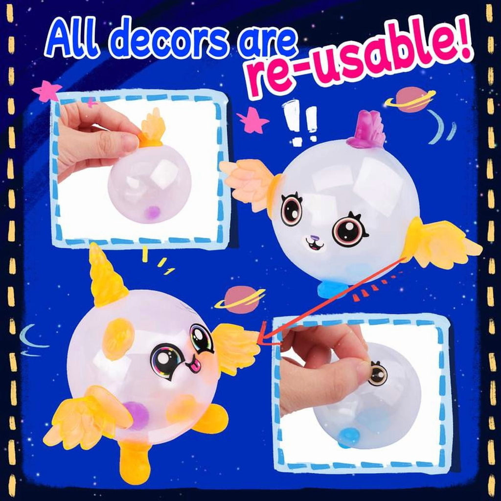 DIY Sticky Balloon With Pump, Re-Usable Decors, Model bouncy balloon kit multiple sculptures toy, 60 balloons, 134 accessories, Party fun activities/gifts for toddler boys and girls