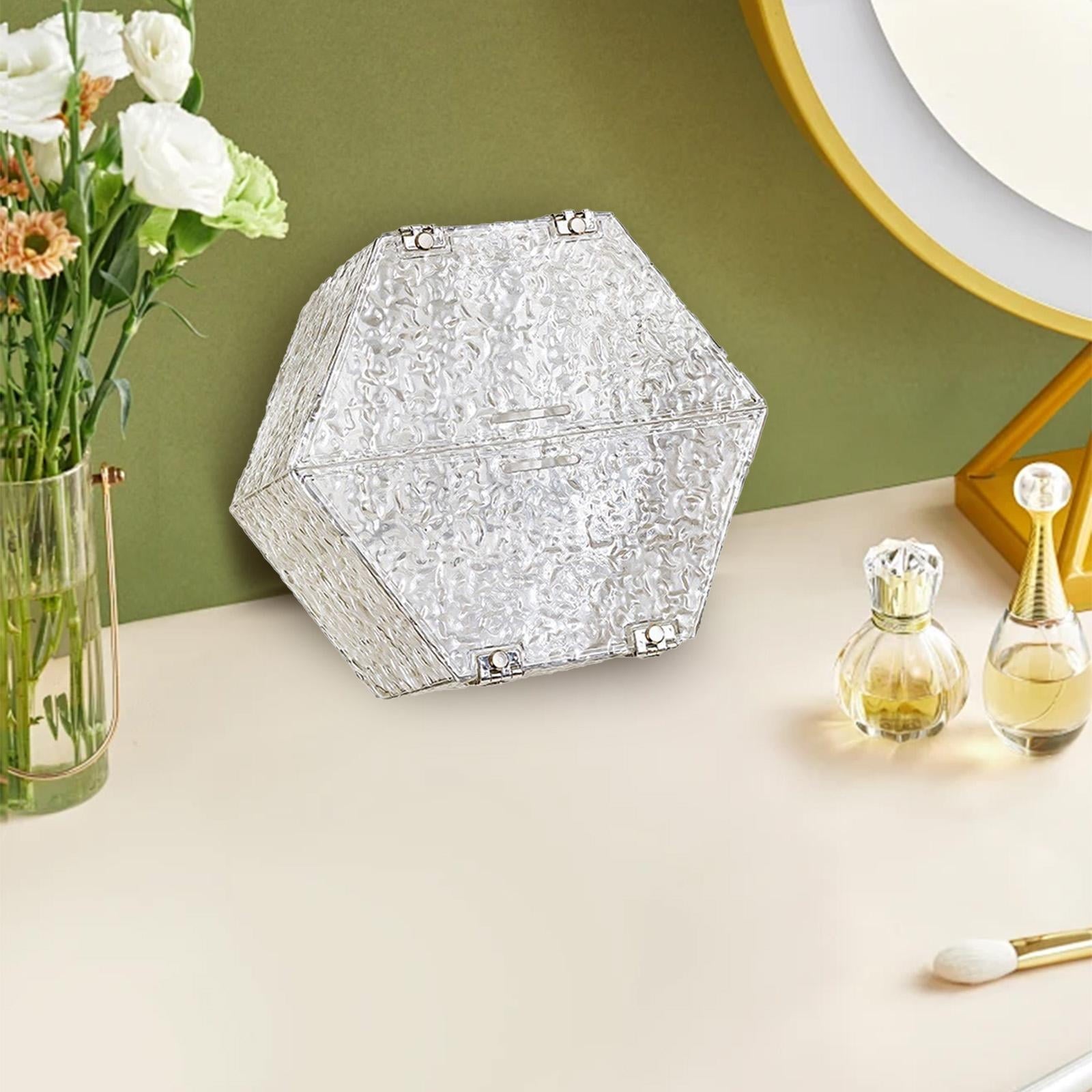 S SERENABLE Gift Box,Groomsman Proposal Box,Jewelry Organizer with Lid Closure,Birthday Gift Packging for Graduations Christmas Halloween Hexagonal