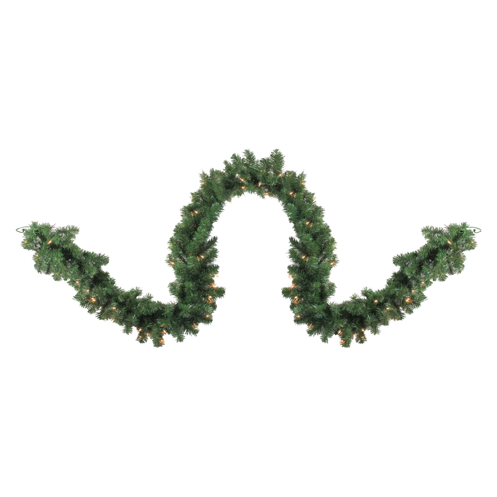 9' x 12" Pre-Lit Deluxe Windsor Pine Artificial Christmas Garland - Clear Lights
