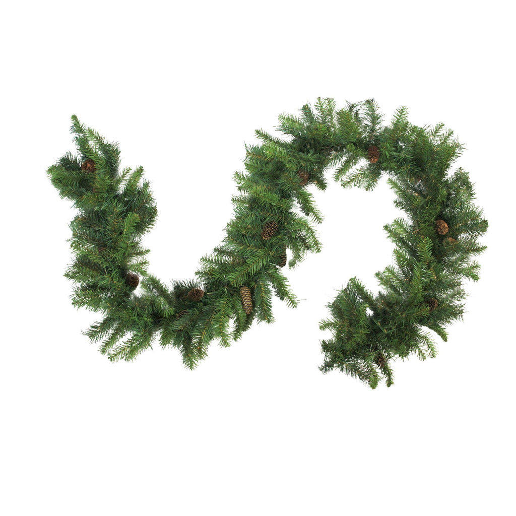 Northlight 28368507 9 x 16 Dakota Red Artificial Christmas Garland with Pine Cones Unlit