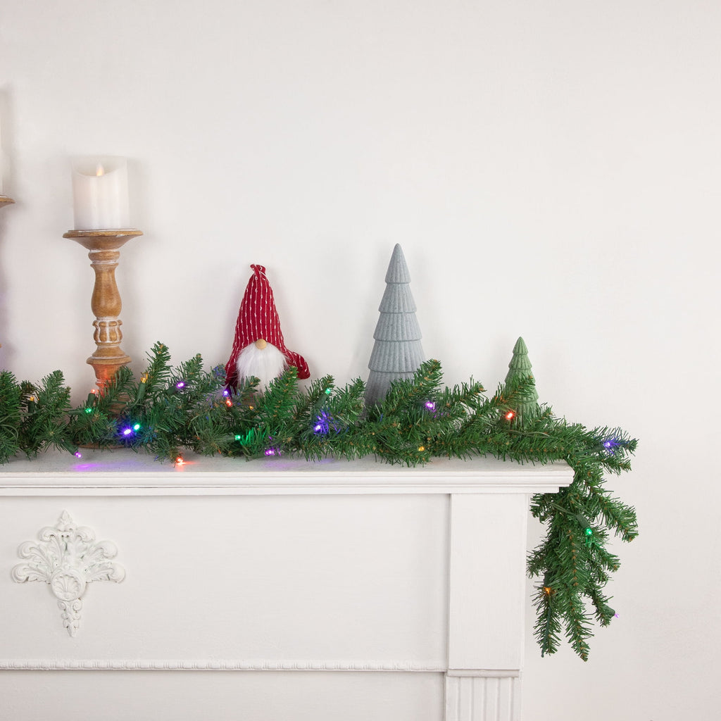 9' x 12" Pre-Lit Winona Fir Artificial Christmas Garland Multi LED Lights
